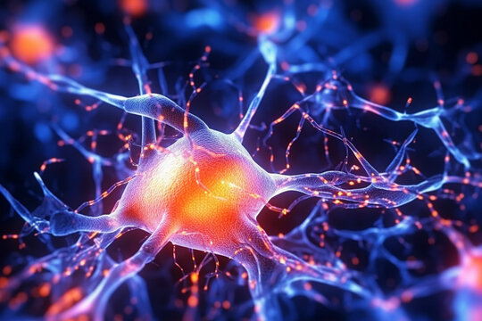 Brain Neuronal Activity Art - Generative Ai