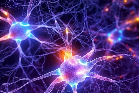 Brain Neuronal Activity Art - Generative Ai