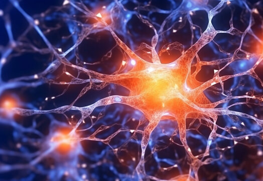 Hyper-Detailed Neural Links Concept - Generative Ai