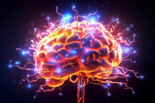 Hyper-Detailed Brain Activity - Generative Ai