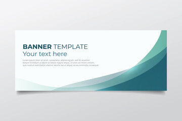 Fototapeta premium Modern web banner with text template