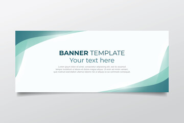Naklejka premium Modern web banner with text template