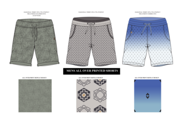 MEN ALL OVER PRINTED SHORTS