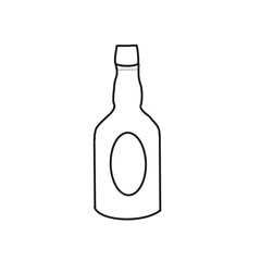 Bottle Glass Drink Beverage Bar Hand drawn Doodle