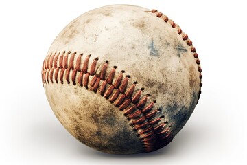 baseball isolated on white background. Generated by AI