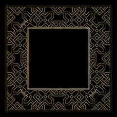 Obraz premium Ornament. Venzel. Logo, template, labels and icons. Vector.