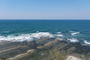 能登半島最北端にある禄剛崎から見る日本海