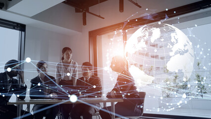 Global communication network concept. Worldwide business.