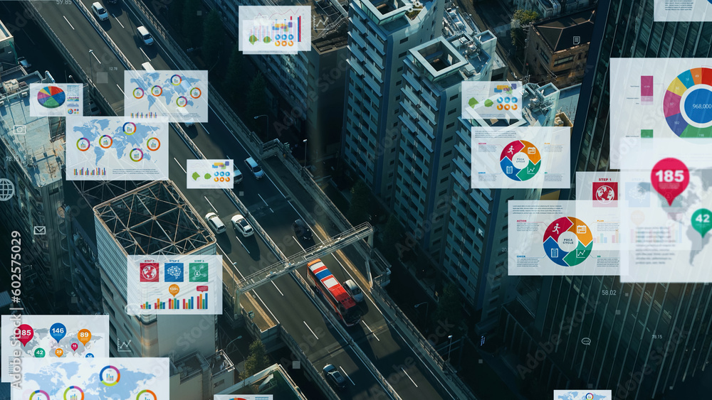 Poster Electronic Document concept. Electronic application. Data analysis. Digital transformation.