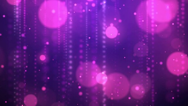 colorful Glittering particle floating light pink background. smooth color blurred abstract for design presentation concept. bokeh motion and blinking effect backdrop.