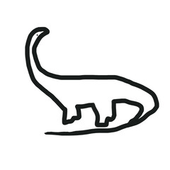 Dinosaur Animal Hand drawn Doodle