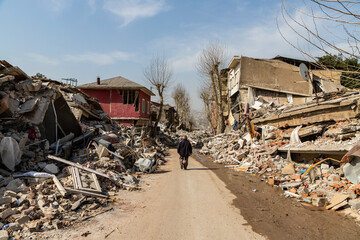 Turkey Earthquake Debris Kahramanmaras City