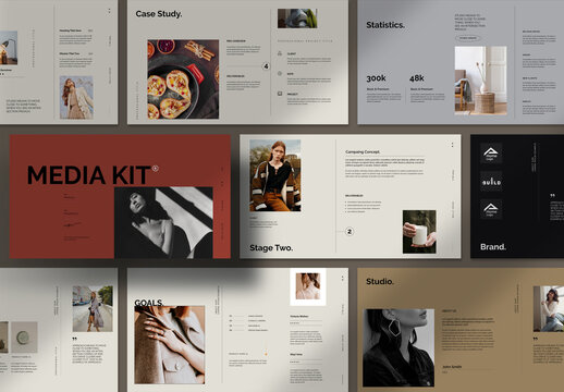 Media Kit Presentation Layout