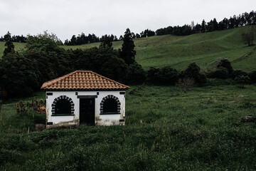 house in the mountains