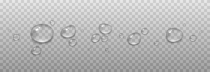 Vector drops of water. Drops png. Drops on the surface, on the glass png. Drops after rain. Condensation on the surface, on the glass.