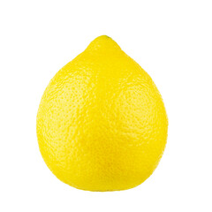 Lemon fruit whole fruit isolated on white background. File contains clipping path.