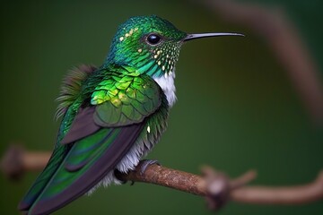 White tailed or Green backed Hillstar, also known as Urochroa leucura, is a hummingbird in the tribe Heliantheini of the Lesbiinae and is found in Colombia, Ecuador, and Peru