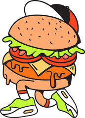 Food Retro Illustration