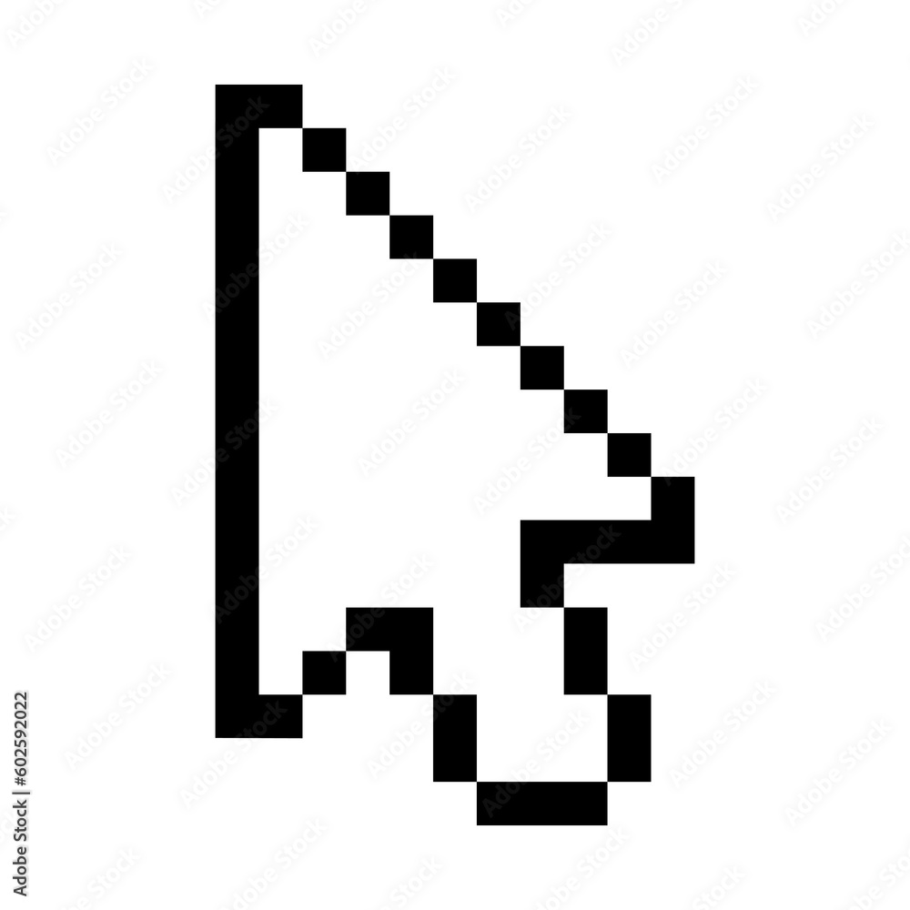 Poster pixel cursor arrow