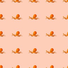 octopus 3d seamless pattern. background,wallpaper. Designing clothes, shirts, hats, etc