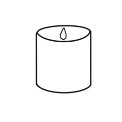 candle spa relax Hand drawn Doodle