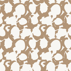 Neutral Colour Abstract Brush Strokes Seamless Pattern Design