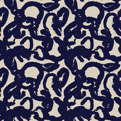 Neutral Colour Abstract Brush Strokes Seamless Pattern Design