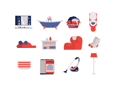 Home equipment icons
