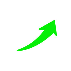 Growth icon vector logo design template flat illustration