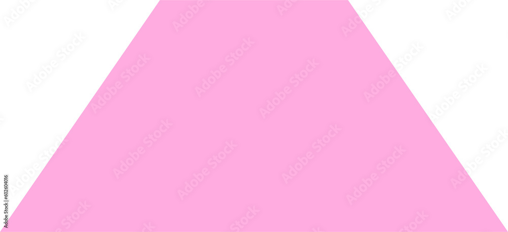 Wall mural pink trapezoid geometric figure