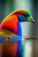 rainbow lorikeet in the zoo