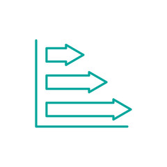 Growth icon vector logo design template flat illustration