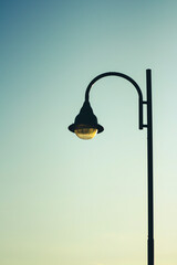 street lamp on sky