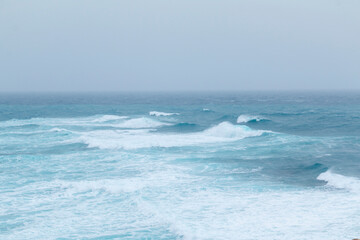 Fototapeta na wymiar Storm water in the mediterranean sea