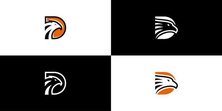 D Eagle Logo designs, simple, easy to use. vector EPS 10.