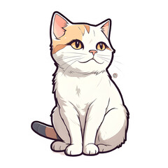 Fototapeta premium cat character sticker