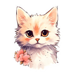 cat character sticker