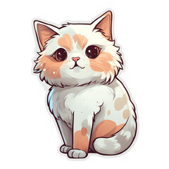 Fototapeta premium cat character sticker
