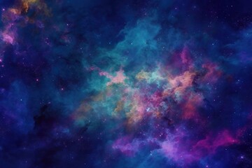 Fototapeta na wymiar Background with stars. Galaxy Outer Space Colorful Nebula. Star Field Background. generative ai