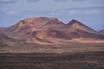 Obraz na płótnie Canvas Volcano canary island lava Spain 