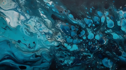 Fototapeta na wymiar Teal and Aqua-marine marble texture wallpaper background
