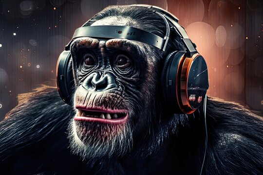 Exploring The Digital Frontier: Chimpanzee Pioneers Innovative Virtual Reality Experiment: Generative AI