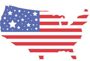 4th of july celebration america map freedom day