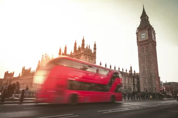 Keuken foto achterwand Londen rode bus London Red Bus with Big Ben in the background.