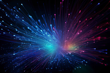 Obraz premium Fiber optics lights abstract background