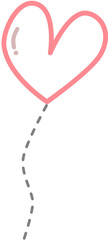 Cute balloon heart