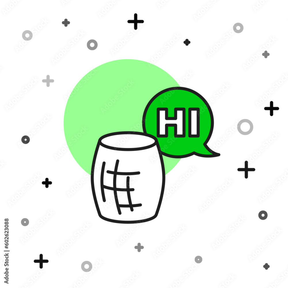 Poster filled outline voice assistant icon isolated on white background. voice control user interface smart