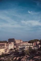 Foto op Canvas Roman Colosseum and Pantheon © peterzayda