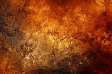 Obraz na płótnie Canvas abstract golden yellow orange sand from metal. Wall background with flash from bright light particles of lights. Grunge wall texture background, creepy dark old wall. Arabian sand in the desert. ai