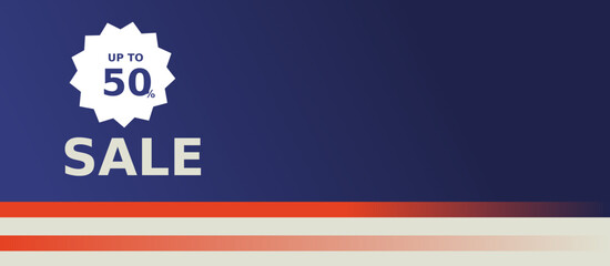 4th of july sale banner. independence day sale banner